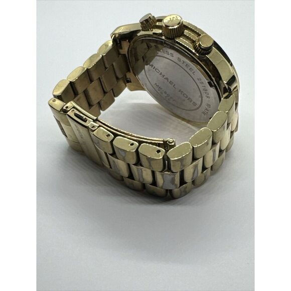 Michael Kors Runway MK8077 Men\'s Gold Stainless Steel Analog Dial Watch JNA801 main image 10